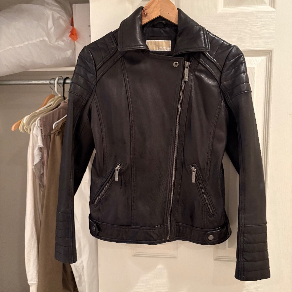 Michael Kors size S leather jacket